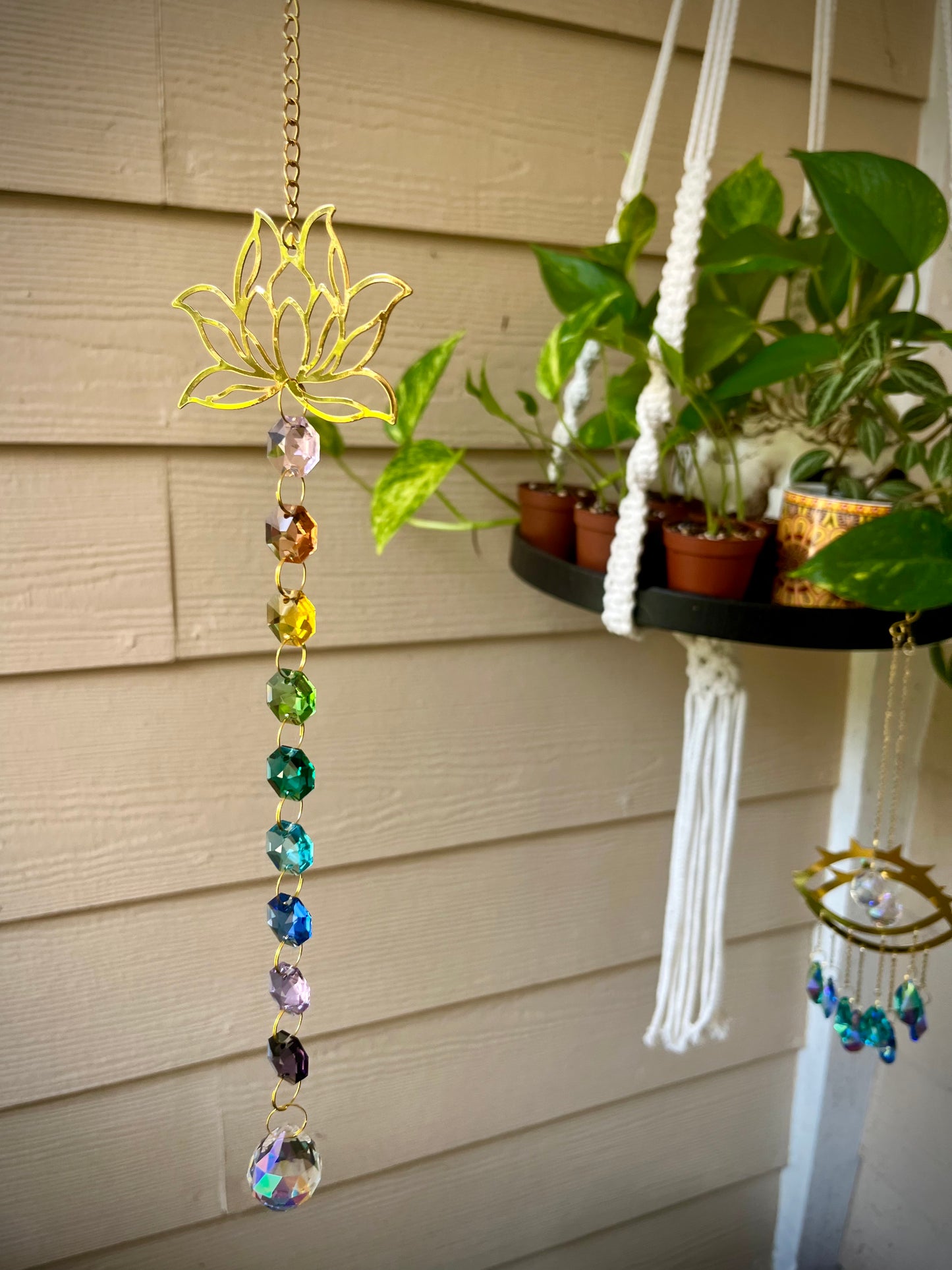 Rainbow Lotus Suncatcher