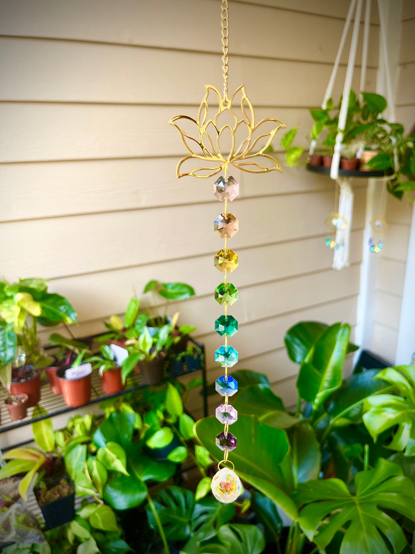 Rainbow Lotus Suncatcher