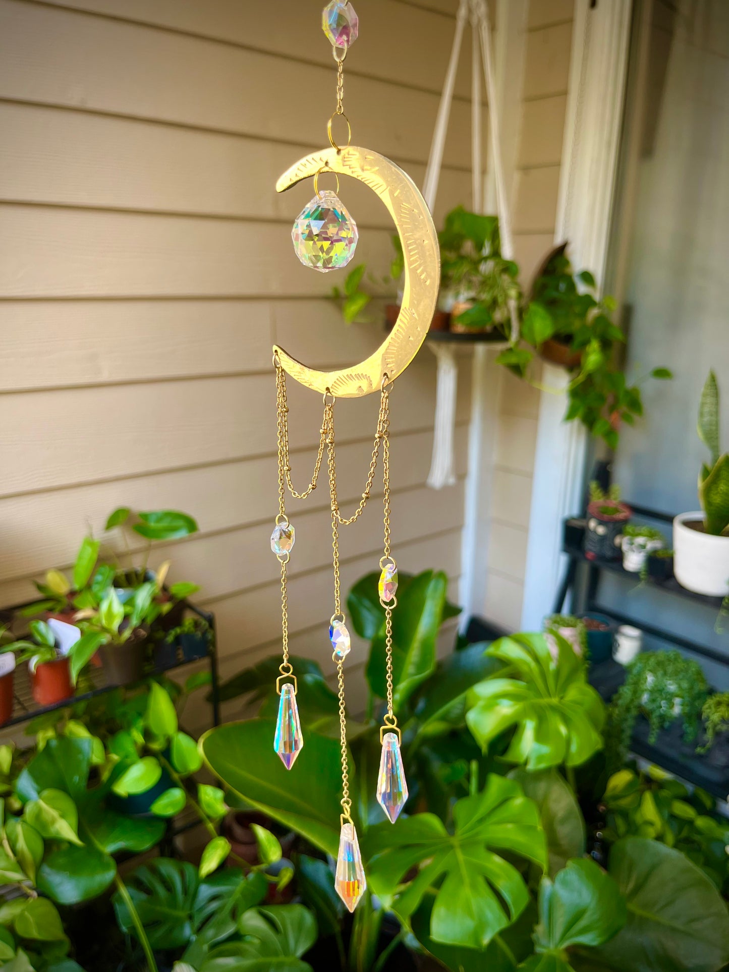 Crescent Moon Fantasy Sun Catcher