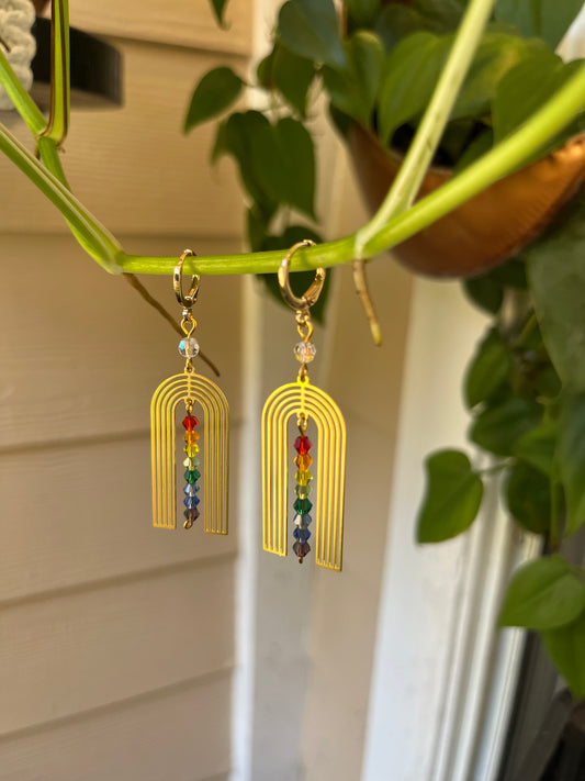 Golden Rainbow Earrings