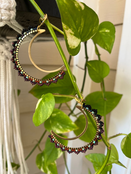 Beaded Soul Crescent Moons